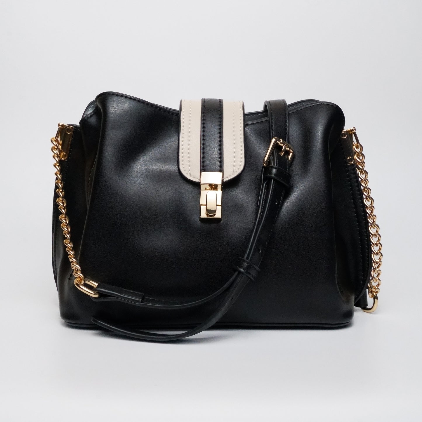 City Faux Leather Crossbody Bag