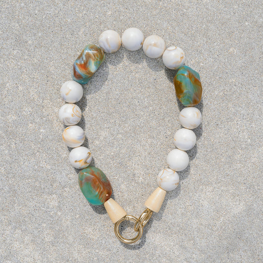 Turquoise Ocean Amber Bag Chain