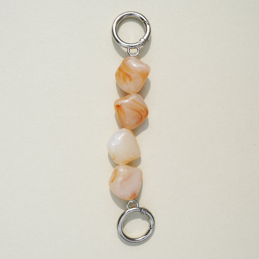 Coral Crystal Bag Chain Extender