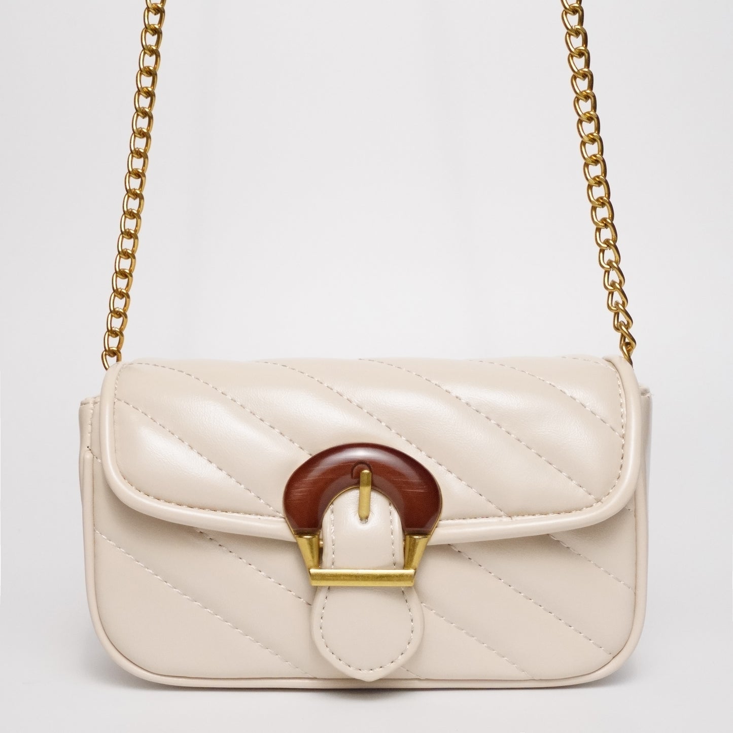 Ivory Woodie Crossbody Bag