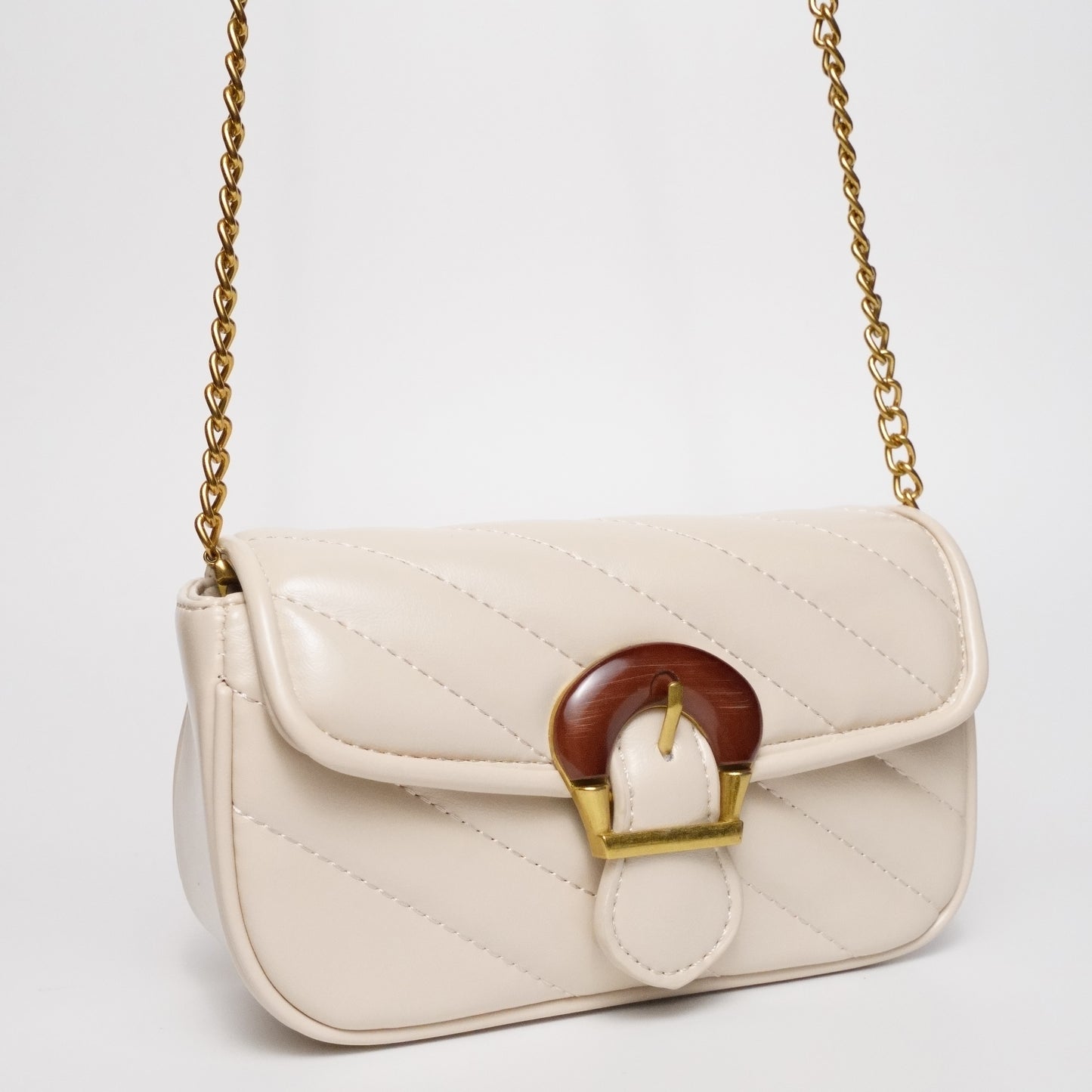 Ivory Woodie Crossbody Bag