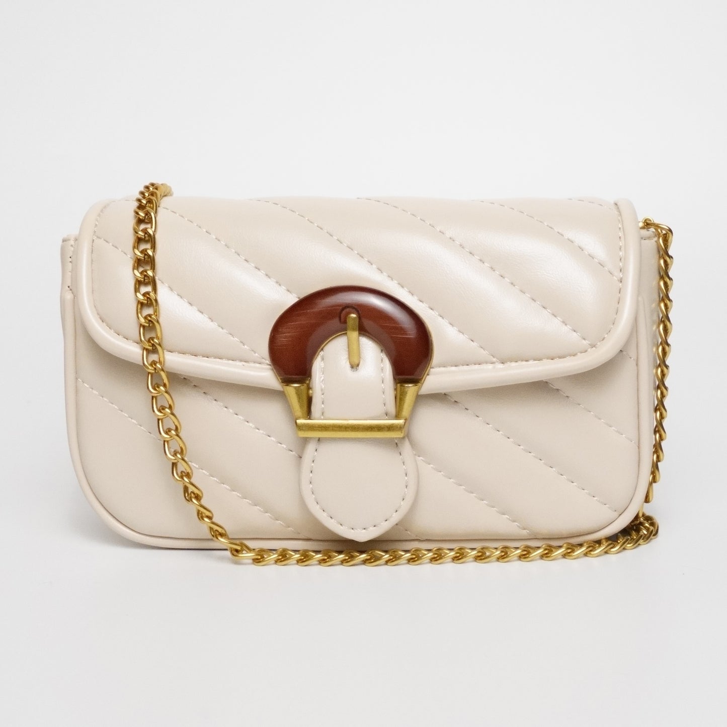 Ivory Woodie Crossbody Bag