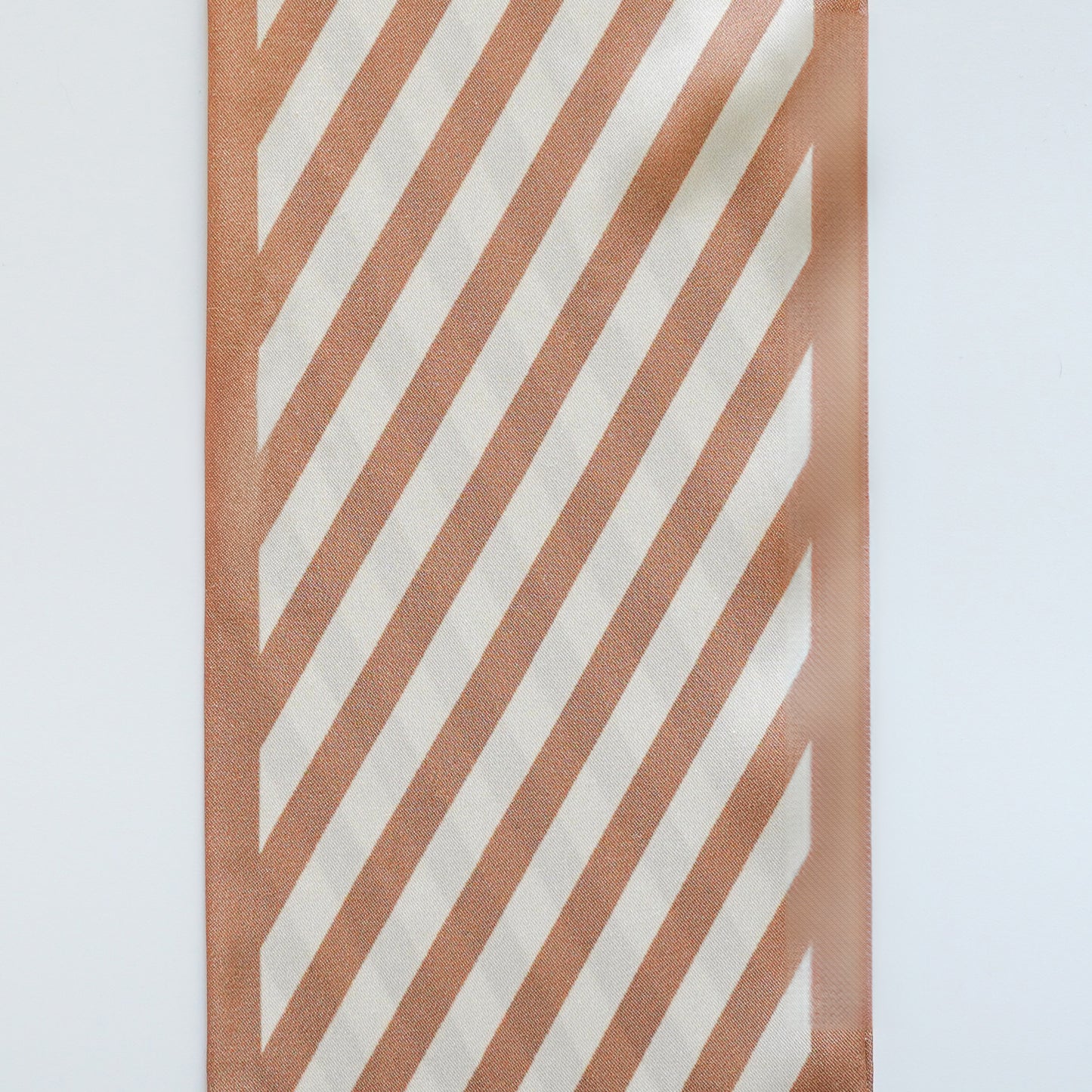 Brown Striped Twilly Scarf