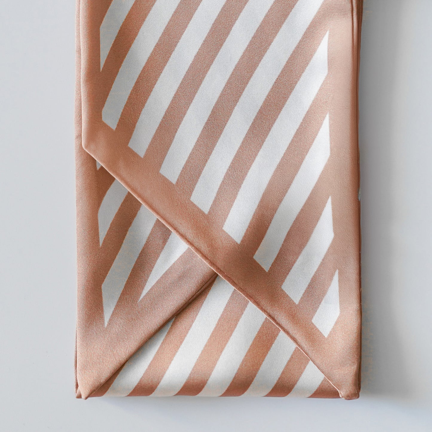 Brown Striped Twilly Scarf