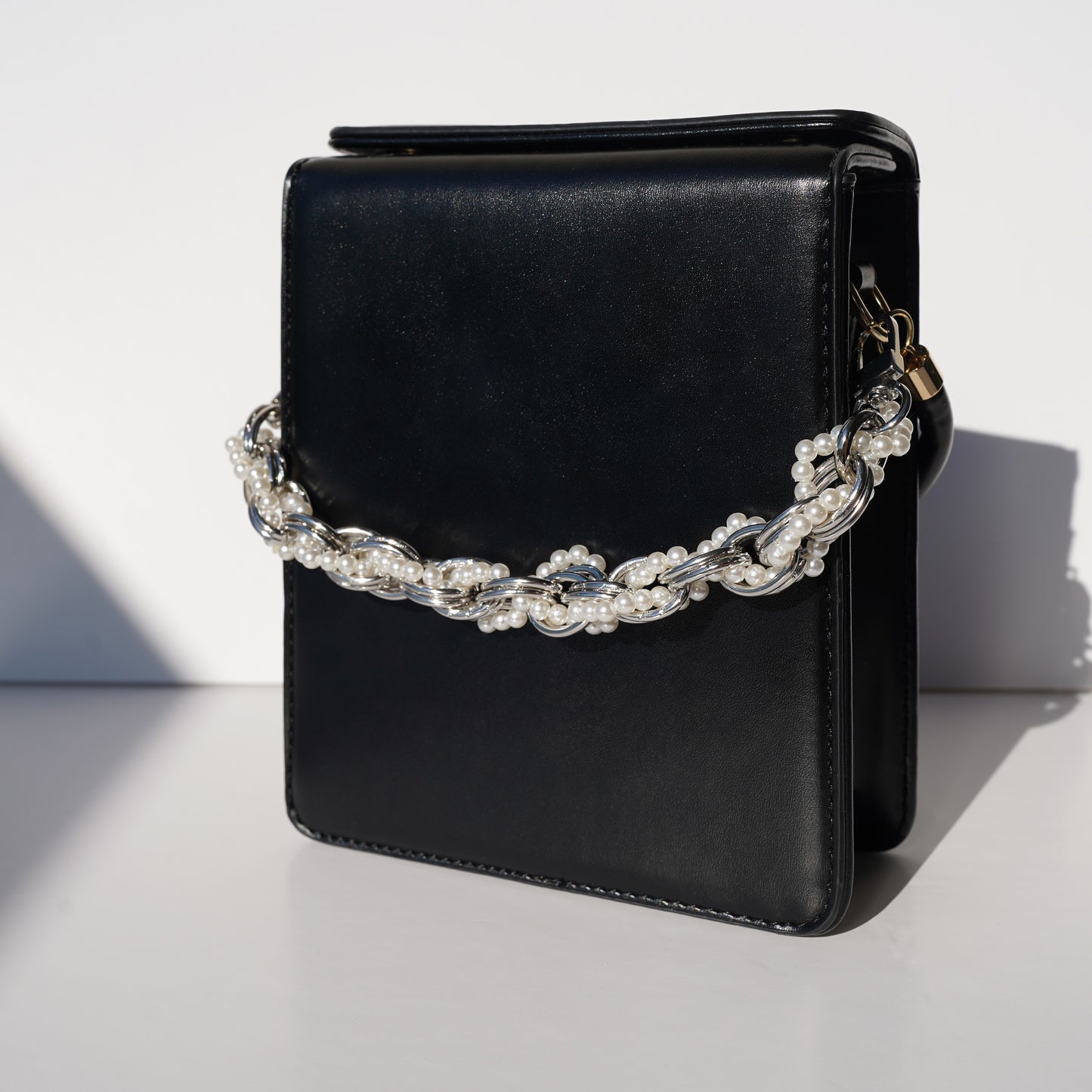 Silver Moon Top Handle Bag Chain